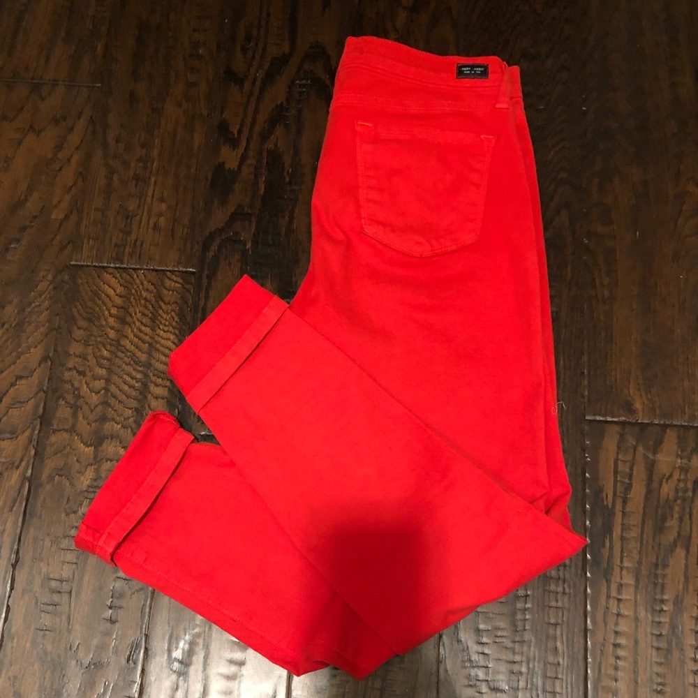 Red jeans